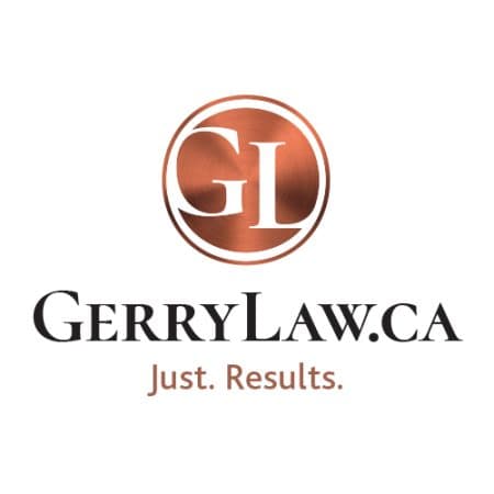 Gerry Law logo with copy circle and initials